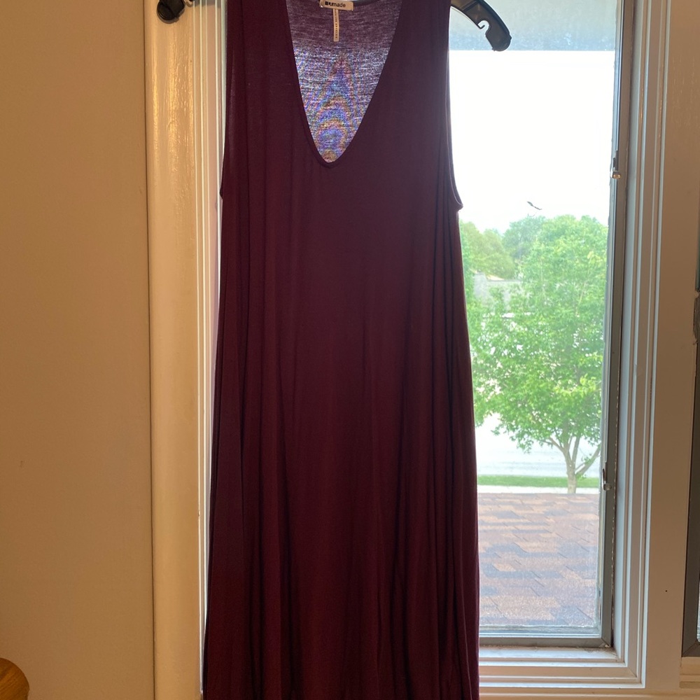 Maroon LAmade Dress